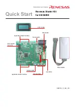 Предварительный просмотр 1 страницы Renesas H8/38099 Quick Start