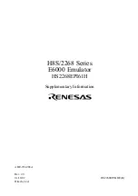 Preview for 3 page of Renesas H8S/2268 Series Supplementary Information