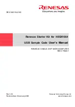 Preview for 1 page of Renesas H8SX1664 User Manual