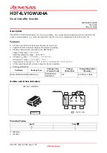 Предварительный просмотр 1 страницы Renesas HD74LV1GWU04A Specification Sheet