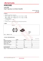 Renesas HSG1002 Specification Sheet предпросмотр