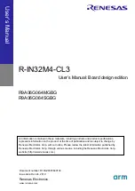 Предварительный просмотр 1 страницы Renesas IAR KickStart Kit R-IN32M4-CL3 User Manual