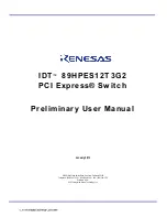 Renesas IDT 89HPES12T3G2 User Manual preview