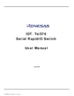 Preview for 1 page of Renesas IDT Tsi576 User Manual