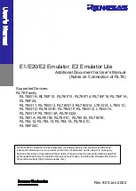 Renesas L78/G1A User Manual предпросмотр