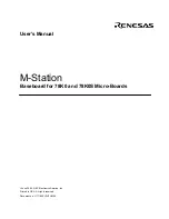 Предварительный просмотр 3 страницы Renesas M-Station User Manual