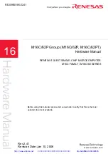 Renesas M16C/62P Group Hardware Manual preview