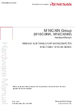 Предварительный просмотр 1 страницы Renesas M16C/6NK Hardware Manual