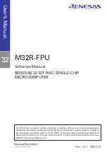 Предварительный просмотр 3 страницы Renesas M32R-FPU Software Manual