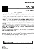 Preview for 3 page of Renesas MCU Signal Measurement Board PCA7759 User Manual