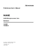 Предварительный просмотр 3 страницы Renesas NU85E Preliminary User'S Manual