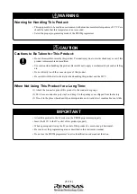 Preview for 8 page of Renesas PCA7439 Instruction Manual