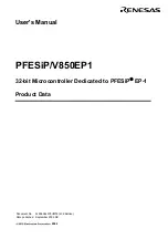 Предварительный просмотр 3 страницы Renesas PFESiP/V850EP1 User Manual