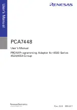 Preview for 3 page of Renesas PROM Programming Adapter PCA7448 User Manual