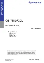 Предварительный просмотр 1 страницы Renesas QB-78K0FX2L User Manual