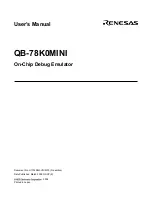 Preview for 3 page of Renesas QB-78K0MINI User Manual