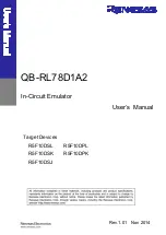 Предварительный просмотр 1 страницы Renesas QB-RL78D1A2 User Manual