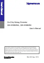 Предварительный просмотр 1 страницы Renesas QB-V850MINI User Manual