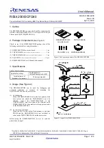 Предварительный просмотр 1 страницы Renesas R0E420000CFG40 User Manual