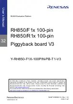 Renesas RH850 F1 Series User Manual предпросмотр