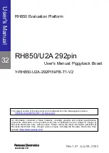 Preview for 1 page of Renesas RH850 Series User Manual