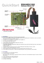 Предварительный просмотр 3 страницы Renesas RSKH8SX1582 Quick Start