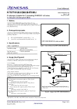 Preview for 1 page of Renesas RTE7701202CBG304T000J User Manual