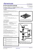 Preview for 1 page of Renesas RTE7701422CFK144T000R User Manual