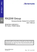 Предварительный просмотр 1 страницы Renesas RX200 Series User Manual