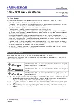 Preview for 1 page of Renesas RX24U User Manual