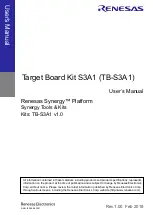 Renesas S3A1 User Manual предпросмотр