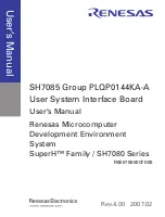 Предварительный просмотр 3 страницы Renesas SH7085 User Manual