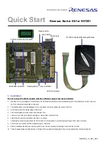 Предварительный просмотр 3 страницы Renesas SH7201 Quick Start Manual