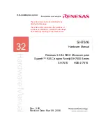 Renesas SH7616 Hardware Manual предпросмотр