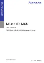 Предварительный просмотр 3 страницы Renesas Single-Chip Microcomputer M34551T2-MCU User Manual