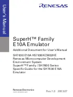 Предварительный просмотр 3 страницы Renesas SuperH HS7630KCI01H User Manual