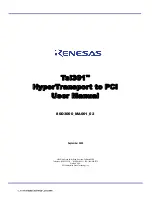 Renesas Tsi301 HyperTransport User Manual preview