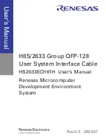 Предварительный просмотр 3 страницы Renesas User System Interface Cable HS2633ECH61H User Manual