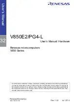 Renesas V850 Series User Manual preview