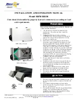 RenewAire Breeze BR70 Installation And Operation Manual preview