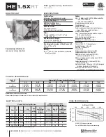 Preview for 4 page of RenewAire HE1.5XRT Installation, Operation & Maintenance Manual