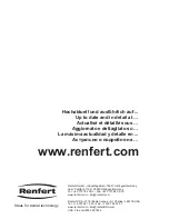 Предварительный просмотр 12 страницы Renfert 2924-5000 Instruction Manual