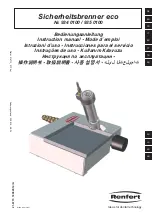 Предварительный просмотр 1 страницы Renfert Safety Burner eco 934 0100 Instruction Manual