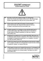 Preview for 1 page of Renfert SILENT compact Quick Reference Card