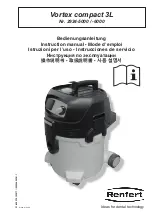 Предварительный просмотр 1 страницы Renfert Vortex compact 3L Instruction Manual