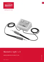 Preview for 5 page of Renfert Waxlectric light I Instructions For Use Manual