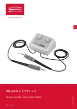 Preview for 65 page of Renfert Waxlectric light I Instructions For Use Manual