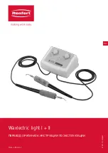 Preview for 75 page of Renfert Waxlectric light I Instructions For Use Manual