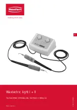 Preview for 85 page of Renfert Waxlectric light I Instructions For Use Manual