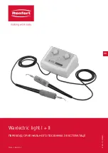 Preview for 95 page of Renfert Waxlectric light I Instructions For Use Manual